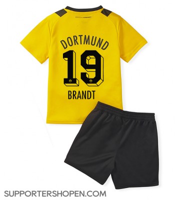 Borussia Dortmund Julian Brandt #19 Hemmatröja Barn 2022-23 Kortärmad (+ korta byxor)